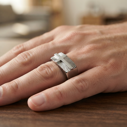 Cross Ring - Silver