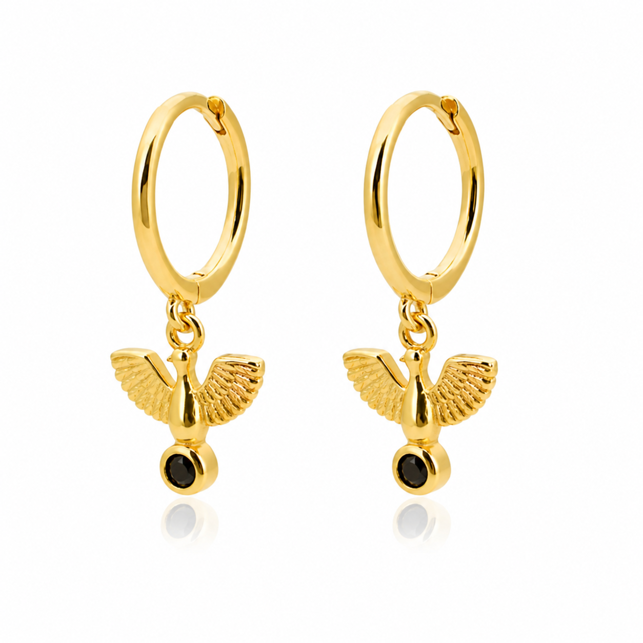 Holy Spirit Dove Earrings – in Gold for Women