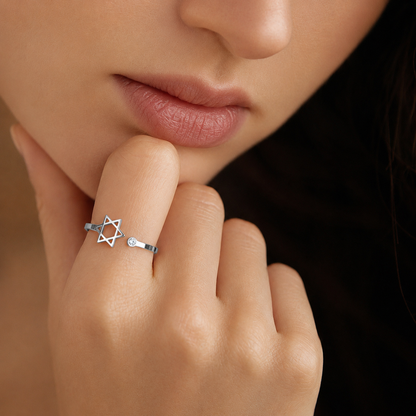 Star of David Ring for Women