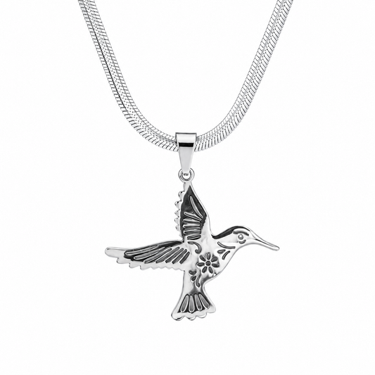 Holy Spirit Dove Necklace for Women – Laminated Silver