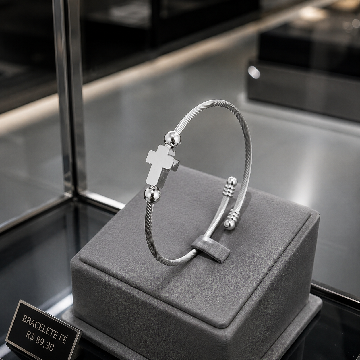 Cross Bracelet – in Silver