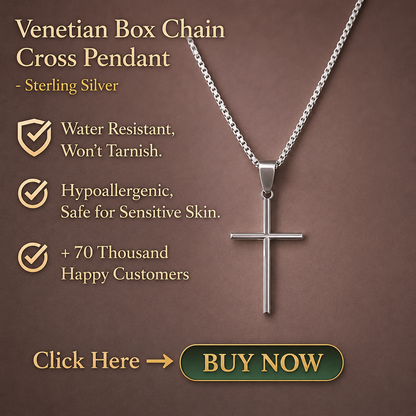 Venetian Chain Cross Necklace
