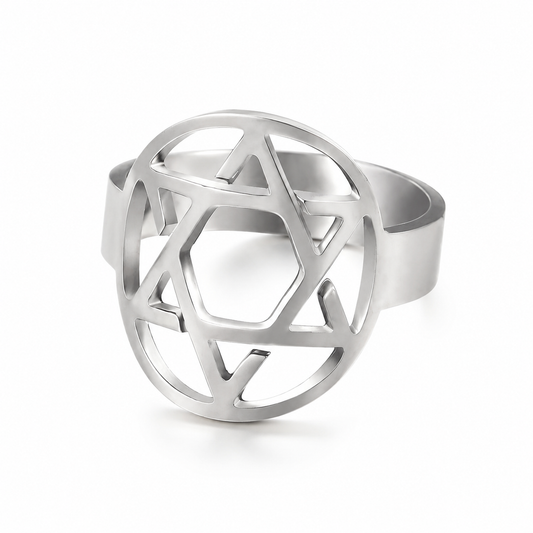Star of David Ring – Adjustable Unisex