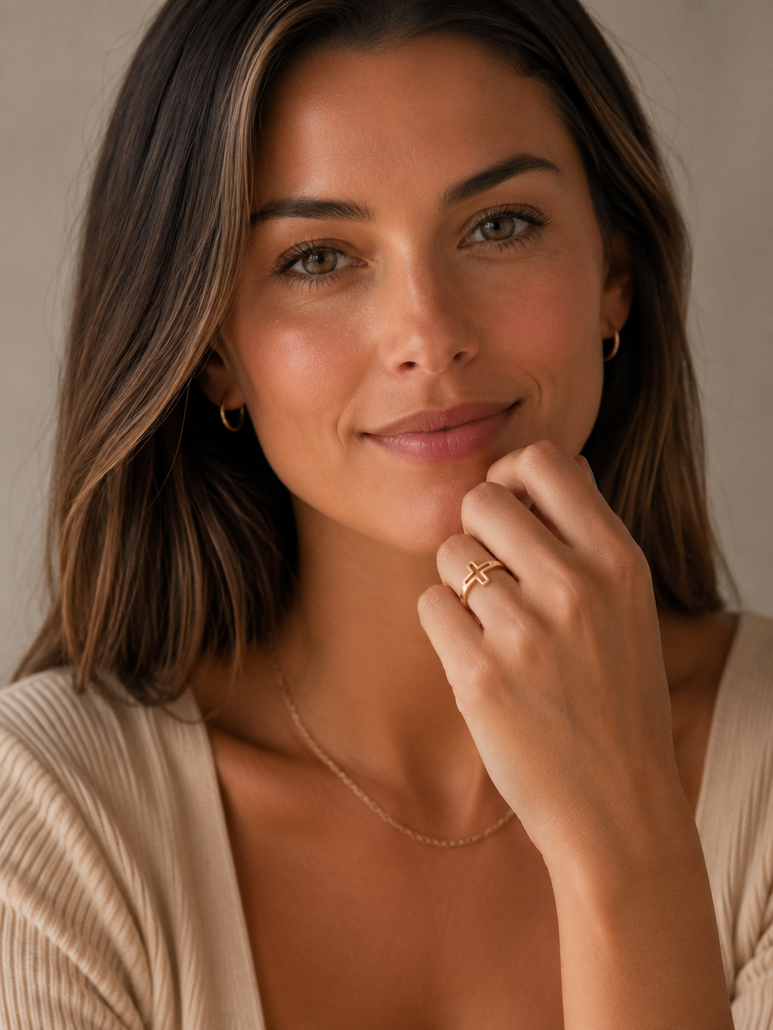 Christian Cross Ring feminine