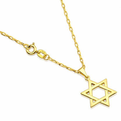 Star of David Necklace – in Gold Unisex