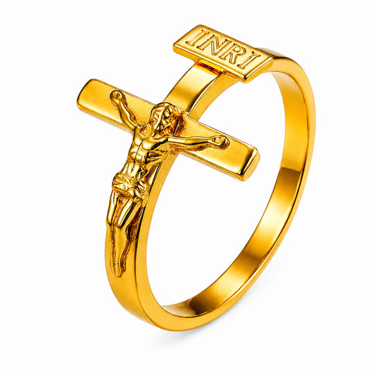 Jesus Christ Ring – in Gold for Men & Women
