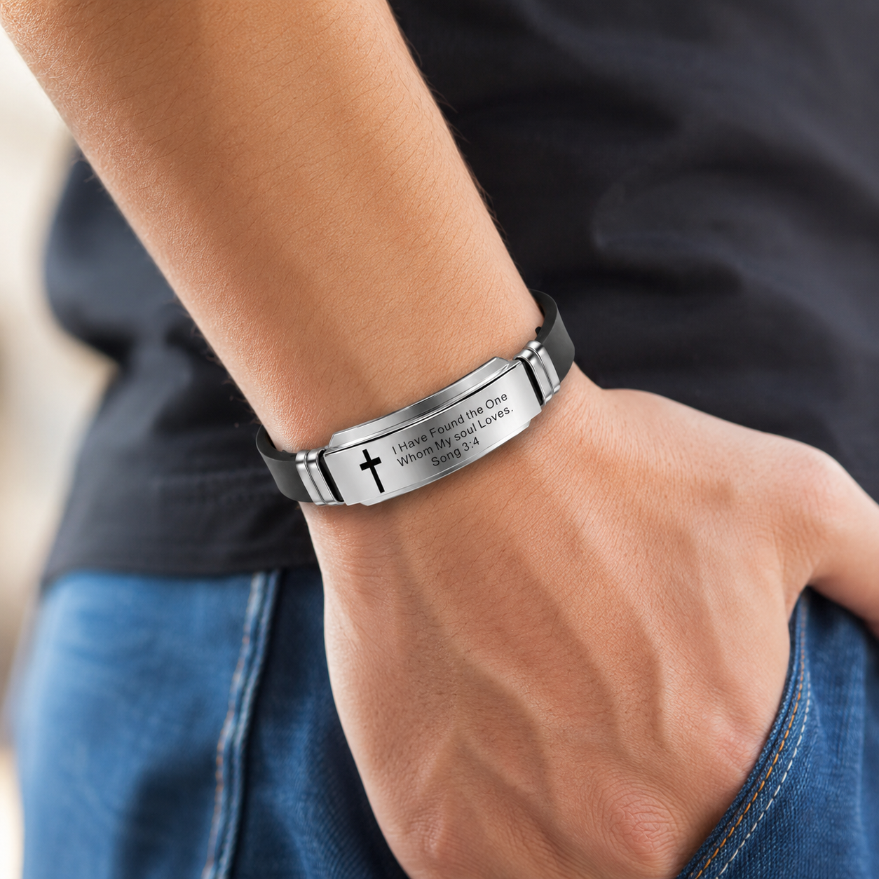 Bible Verse Bracelet – Masculine