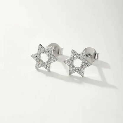 Women's Star of David Earrings feminine