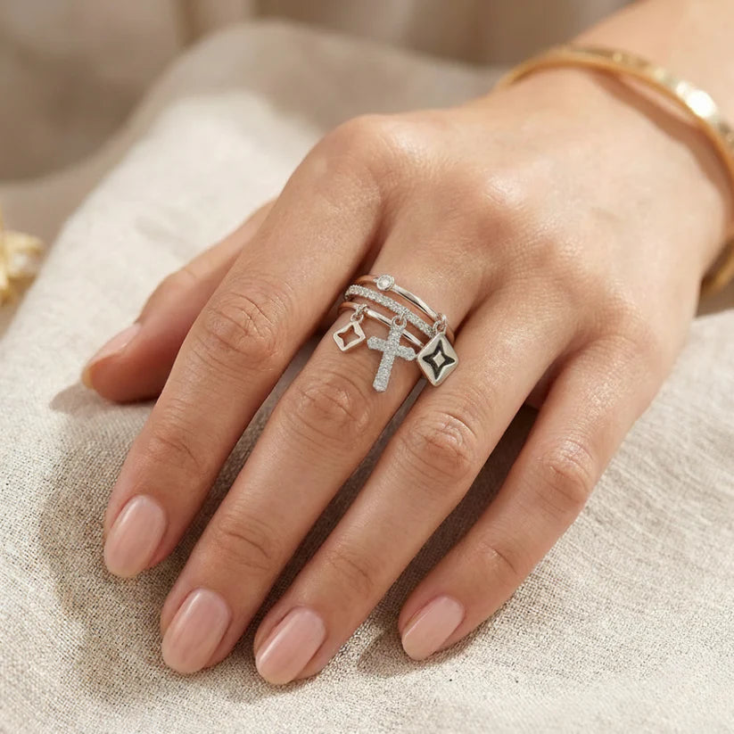 Women's Cross Ring – in Silver