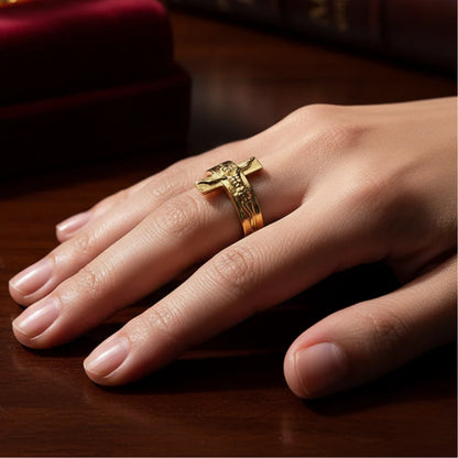 Jesus Christ Ring - in Gold