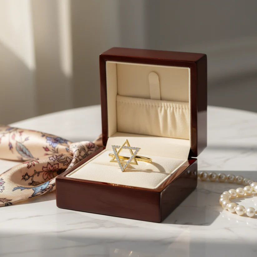Star of David Ring – in Gold