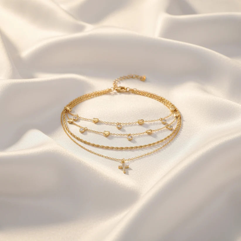 Religious Anklet in Gold
