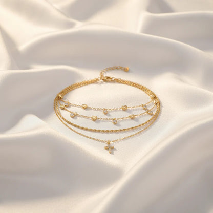 Religious Anklet in Gold