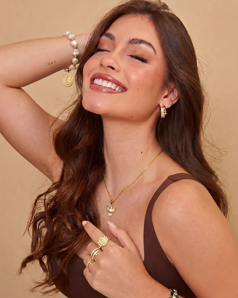Women's Cross Ring – in Gold