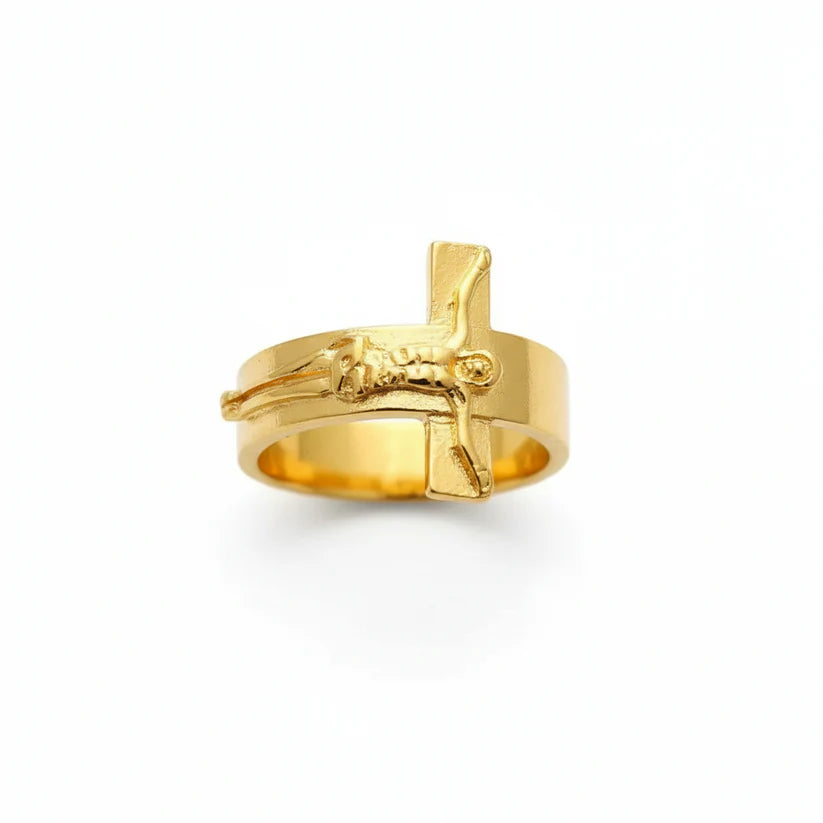 Jesus Christ Ring - in Gold