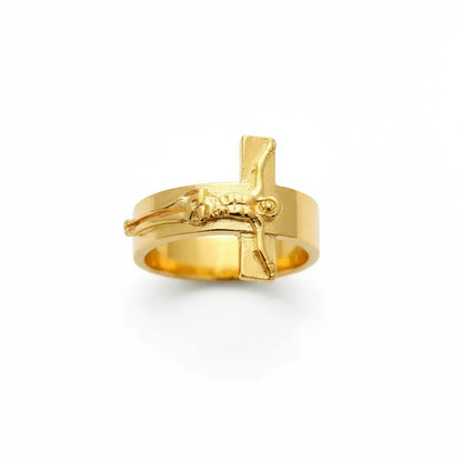 Jesus Christ Ring - in Gold