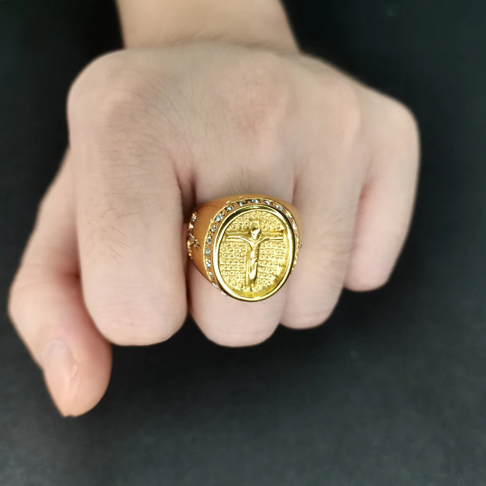 Jesus Cross Ring gift