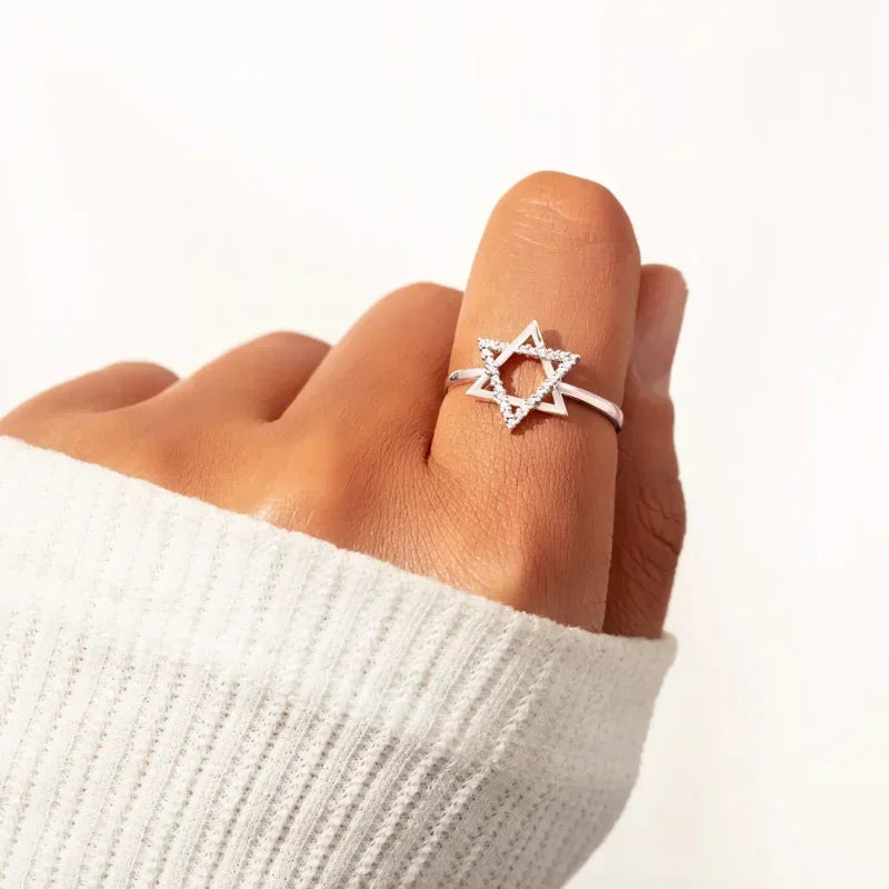 Star of David Ring – in Silver 