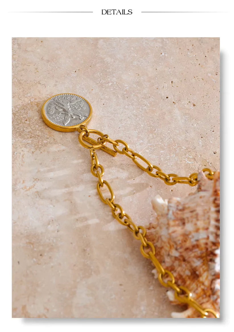 Cherub Necklace – in Gold Christian Angel Pendant