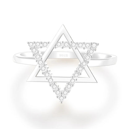 Star of David Ring – in Silver for Men & Women
