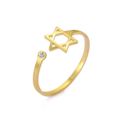 Star of David Ring for Women - in Gold