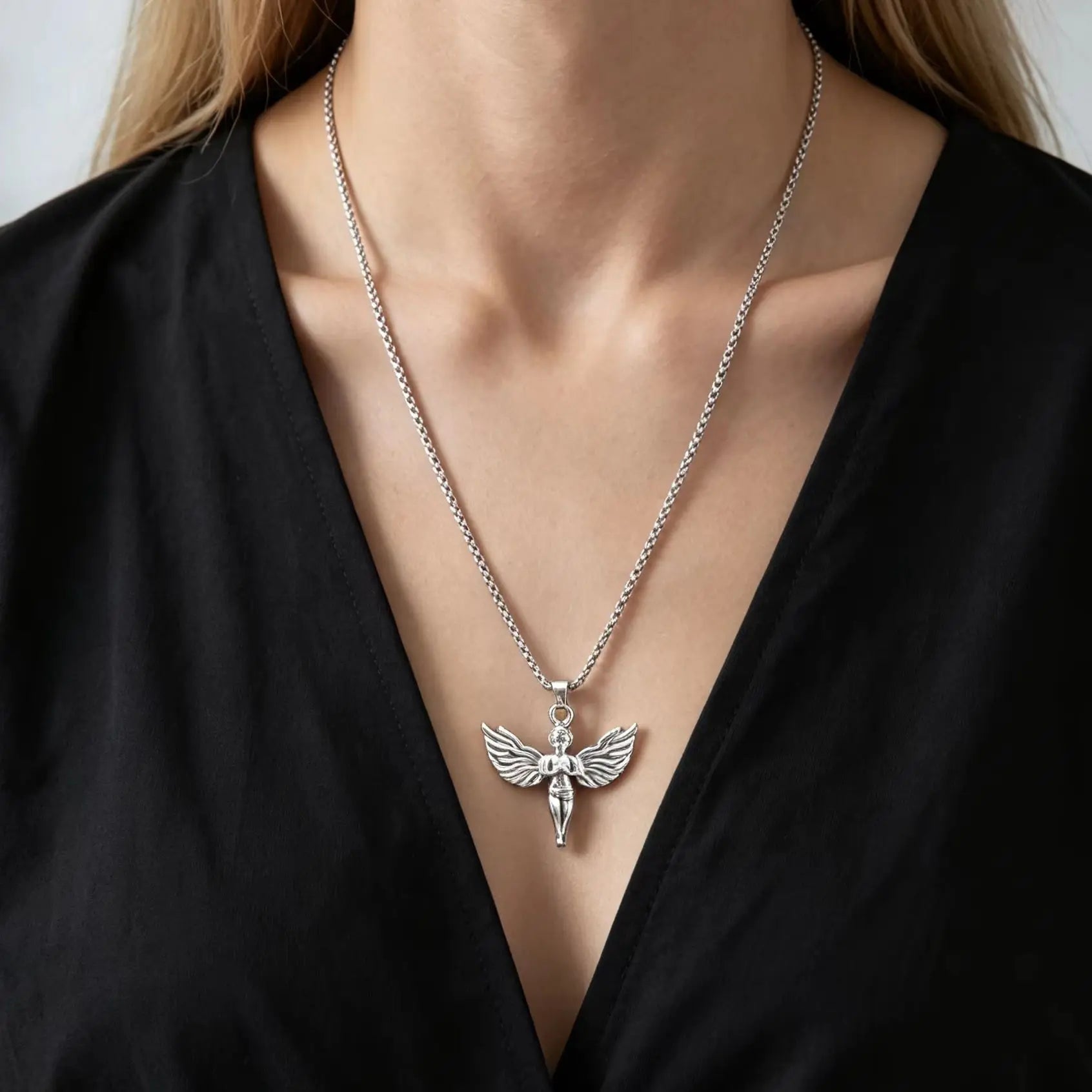 Angel Necklace Silver