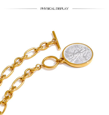 Cherub Necklace – in Gold Christian Angel Pendant
