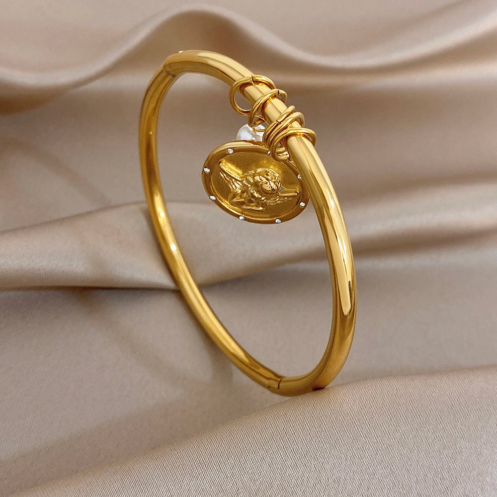Seraphim Angel Bracelet Gold 