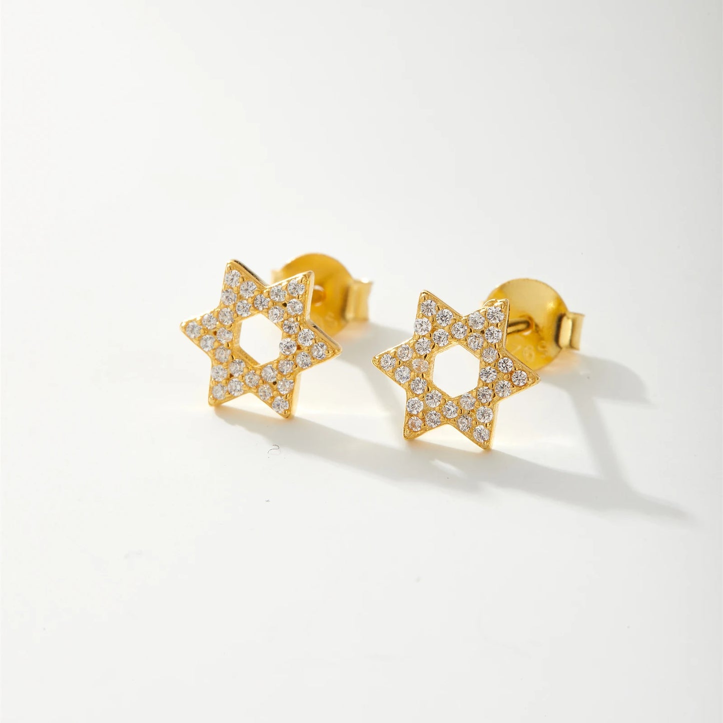 Women's Star of David Earrings – in Gold
