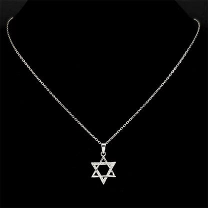 Women's Star of David Necklace Sterling Silver