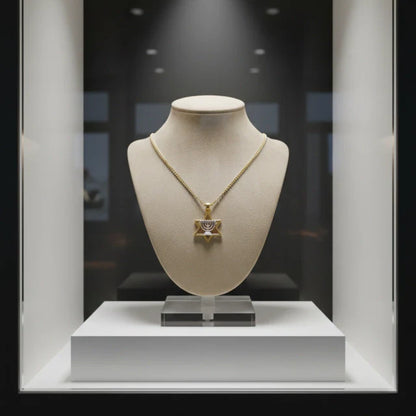 Star of David & Menorah Necklace