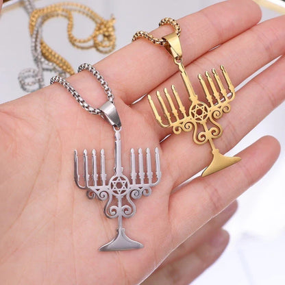 Menorah Necklace